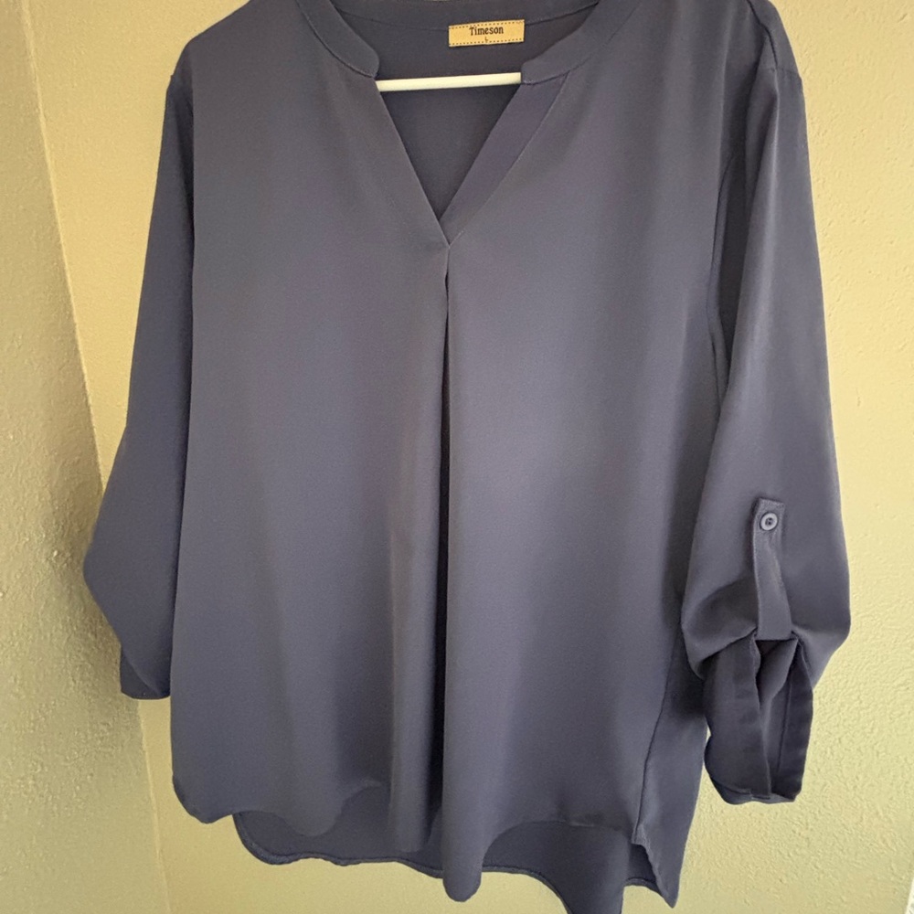 Elegant Navy Blouse by Tiapason